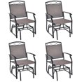 thumbnail image 1 of Costway Ensemble de 4 Pcs pour Terrasse, Balançoire Simple, Fauteuil Berçant, Cadre en Métal Robuste, Extérieur, 1 of 10