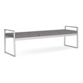 thumbnail image 1 of Gansett Reception Waiting Room 3-Seat Bench / Silver Steel / Light Gray, 1 of 5