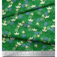 thumbnail image 2 of Soimoi Poly Georgette Fabric Paper Boat,Fish & Starfish Ocean Print Fabric by The Yard 42 Inch Wide, 2 of 3
