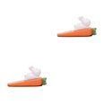 thumbnail image 4 of Thinsony Playful Animal Shaped Door Stopper Non for Slip Safety Cartoon for Office Door Seam Rabbit 2Set, 4 of 6