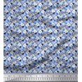 thumbnail image 1 of Soimoi Polyester Crepe Fabric Floral Shirting Print Sewing Fabric Yard 52 Inch Wide, 1 of 3