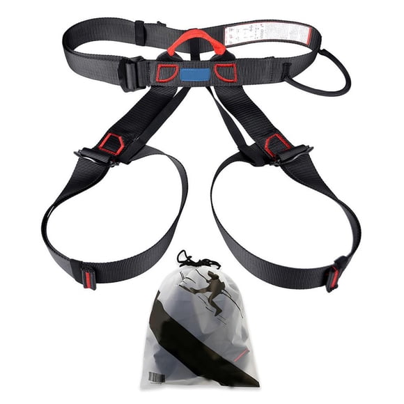 Ceinture de Sécurité d'Escalade Wearable Ceintures de Sécurité de Descente Fine Demi-Longueur Ceinture de Sécurité de Haute Altitude Pantalon de Sécurité Durable avec Boucle de Réglage pour l'Alpinisme d'Ingénierie en Plein Air