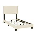 thumbnail image 3 of Twin Nail Trim One Box Bed in Linen Beige, 3 of 10