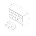 thumbnail image 4 of Commode 6 tiroirs pour Enfants, fini Blanc solide, collection Callesto de Meubles South Shore, 4 of 8
