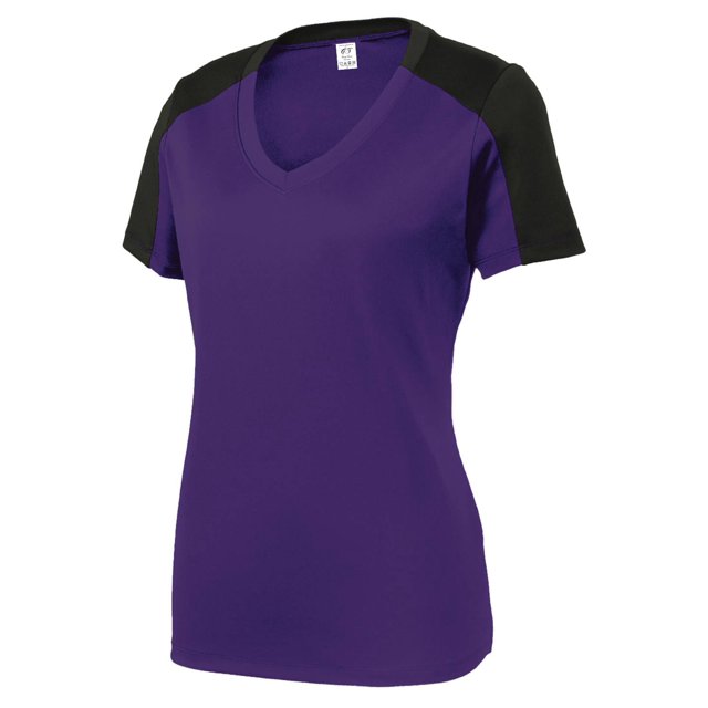 Gravity Threads Chemise à Manches pour Femmes - Violet/noir - Moyen