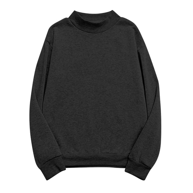 Jamicy Chandails pour Adolescentes 2025 Nouvelle Mode Chandails Décontractés Surdimensionnés Col Rond Manches Longues Chandails à Enfiler Hauts 2025 Mode d'Automne Vêtements Légers T-Shirts