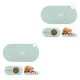 thumbnail image 1 of Decodeary Wide Application Silicone Food Mat Waterproof And Tear-Resistant Cats Bowl Mat 2Set, 1 of 6