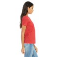 thumbnail image 2 of BELLA+CANVAS 6400 - T-Shirt en Jersey à Manches Courtes Décontracté, m, Mélange Rouge, 2 of 3
