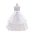 thumbnail image 2 of HAWEE Robe en Dentelle pour Fille pour Enfants Mariage Demoiselle d'Honneur Concours Fête Formelle Longue Robe Princesse Communion Robes en Tulle, 2 of 6