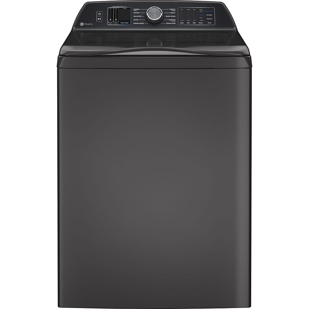 GE Profile 6.2 Cu Ft (IEC) Washer with Smarter Wash Technology Diamond Grey- PTW700BPTDG