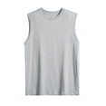 thumbnail image 2 of JDQJBZ Débardeurs Homme Couleur Unie Col Rond Sans Manches Haut Léger Respirant, 2 of 4