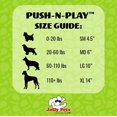 thumbnail image 2 of CHUANK Push-N-Play Ball Blue 10 inch  Interactive Hard Plastic Toy for Dogs, 2 of 4