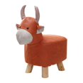 thumbnail image 1 of Animal Footstool Foot Rest Shoe Changing Chair Multifunctional Cute Ottoman Room red cow, 1 of 8