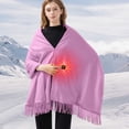 thumbnail image 3 of JMYHOAM USB Heated Blanket Heated Throw Blanket USB Throw Blanket with Zipper Wearable Portable Throw Wrap Washable, 3 of 5