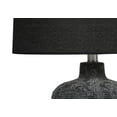 thumbnail image 3 of Monarch Specialties Lighting, Table Lamp, 24"h, Black Ceramic, Black Shade, Contemporary, 3 of 6