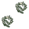 thumbnail image 3 of mmirethe Durable Artificial Flower Table Runner - Good Texture Exquisite Crafted Decoration Wedding White 2Set, 3 of 6