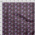 thumbnail image 4 of oneOone Viscose Chiffon Bluish Violet Fabric Tropical Abstract Craft Projects Decor Fabric Printed by The Yard 42 Inch Wide, 4 of 4