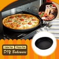 thumbnail image 1 of Non-stick Cake Pan Pizza Pan Round PIZZA Pan DIY Household Baking Pan Small Nonstick Pot 2 Handle Guard for Frying Pan 9 Pan Nonstick Small Saute Pans for Cooking Ceramic Frying Pan, 1 of 3