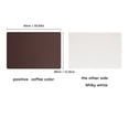 thumbnail image 2 of Double - Sided Rectangular Leather Placemat - Insulated, Waterproof for Home, Restaurant & Hotel, 2 of 3