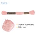 thumbnail image 2 of Unique Bargains Peach Embroidery Floss, 8m Each, 12 Skeins, 2 of 6