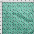 thumbnail image 4 of oneOone Velvet Sea Green Fabric Eye Print Craft Projects Decor Fabric Printed By The Yard 58 Inch Wide, 4 of 5