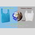 thumbnail image 3 of Agiferg Sac Fourre-Tout Pliable et Réutilisable Sac de Rangement Portable de Voyage Multicolore Sac d'Épicerie de Supermarché, 3 of 3