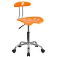 thumbnail image 1 of Scranton & Co Chaise de Bureau en Plastique Polymère Orange Jaune/chrome, 1 of 7