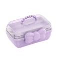 thumbnail image 2 of 3-Layer Kids Hair Accessories Organizer,Girls Hair Accessories Storage Box,Bow Switch Organizer Box Jewelry Box,Plastic Hair Ties Holder Hair Clips Container Headbands Organizer Gift for Baby Girls, 2 of 7