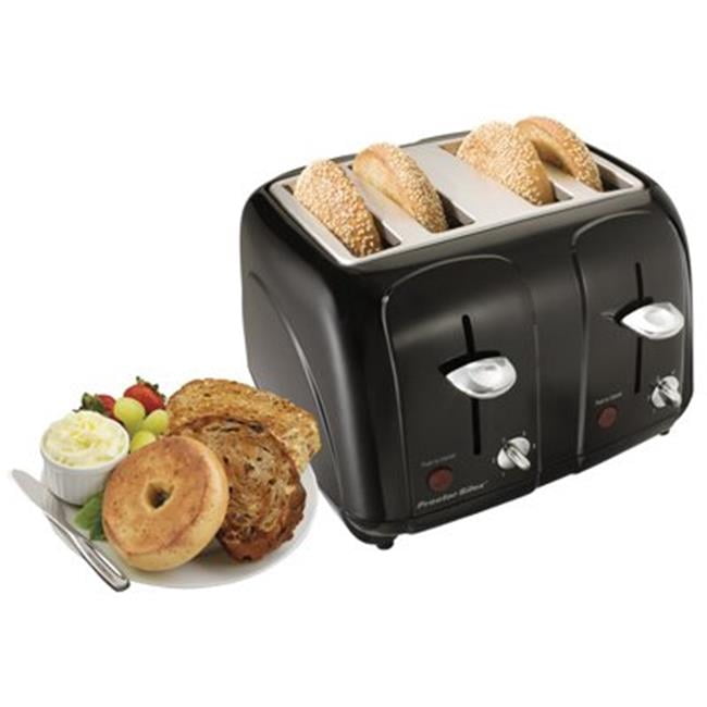 CoolCookware 4-Slice Toaster, Cool Touch with Slide Out Crumb Tray, Extra Wide Slots