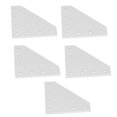 thumbnail image 1 of 5 Pcs Plaque de Renforcement Argent, Alliage d'Aluminium Solide Durable pour Meubles, 1 of 8