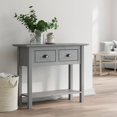 thumbnail image 1 of vidaXL Console Table BODO Grey 90x34.5x73 cm Solid Wood Pine, 1 of 5