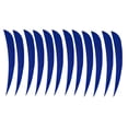 thumbnail image 4 of Langgg 12 Pieces Archery Hunting Arrow Feather Fletching Right Wing Fletches 4 inch Dark Blue, 4 of 9