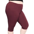 thumbnail image 1 of Stretch Is Comfort Women's Plus Size Knee Length Leggings| Adult X-Large - 7x, 1 of 5