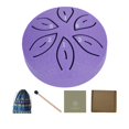 thumbnail image 3 of TISHITA Mini Tambour à Langue en Acier 3 Pouces 6 Notes pour Enfants Adultes Éducation Camping, 3 of 8