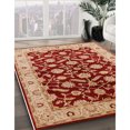 thumbnail image 2 of Ahgly Company Indoor Round Mid-Century Modern SandyBrown Oriental Area Rugs, 5' Round, 2 of 6