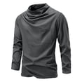 thumbnail image 1 of GigrtiJin Chandail à Col Roulé pour Homme Ajusté Col Montant Chandails Thermiques Décontractés sous-Vêtement à Manches Longues Haut de Base Uni, 1 of 8