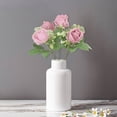 thumbnail image 4 of Vaidha Bouquet Simulé de Fleurs de Décoration Intérieure Bouquet de Roses Simulées Petits Guidons de Roses, 4 of 5
