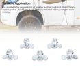 thumbnail image 4 of 5PCS L Track Double Lug Threaded Stud Nut Fitting Tie Down Mounting Bolts for Heavy Duty Anchor Points Bearing 5500 LBS for Truck Bed or Cargo System Rails, 4 of 7