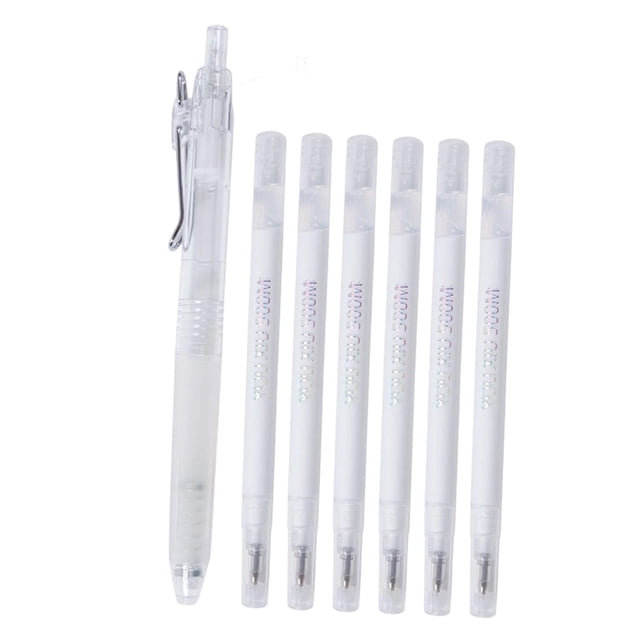 Zentra 7 Pieces Marker Erasable Pen Marking Tool Sewing Accessory PP Material Suitable White