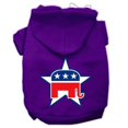 thumbnail image 1 of Republican Screen Print Pet Hoodies Purple Size Sm (10), 1 of 1