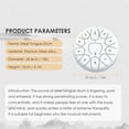 thumbnail image 2 of Amdohai 10 Inch Steel Tongue Drum 11 Notes Handpan Drum, 2 of 8