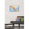 thumbnail image 3 of Map - Mexico Wall Poster, 22.375" x 34" Framed, 3 of 4