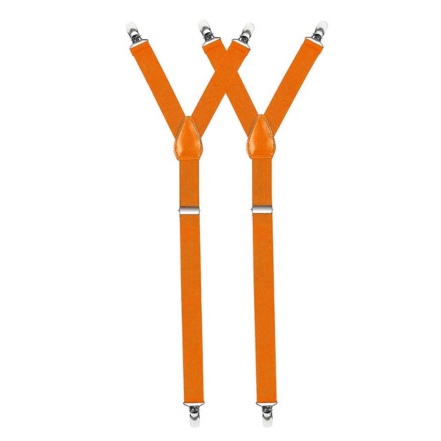 Hold'Em Improved Shirt Stays for Men Adjustable Elastic Y-style-Orange
