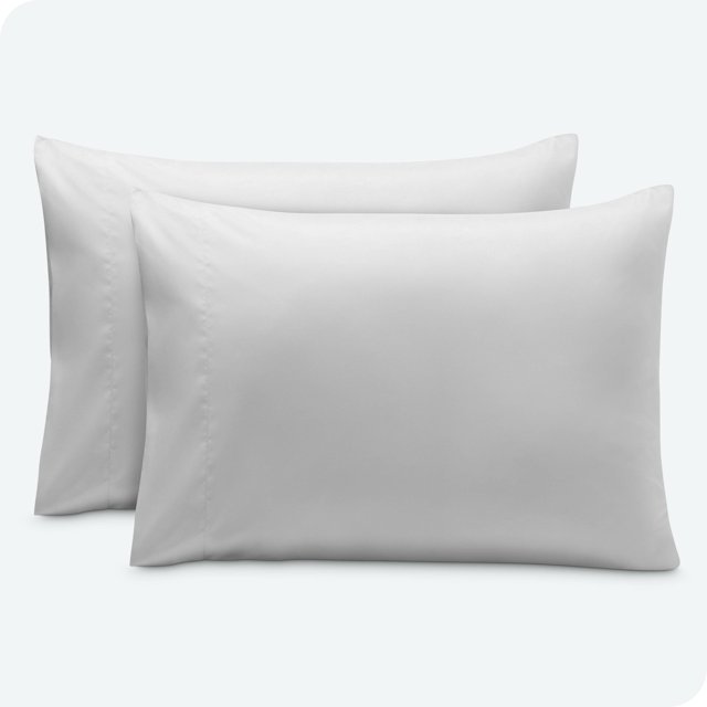 Bare Home Pillowcase Set - Envelope Closure - Premium 1800 Collection - Double Brushed - Ultra Soft - Standard Size, Cloud Gray, 2 Count