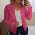 thumbnail image 2 of Yuyuzo Cardigans à Paillettes pour Femmes Décontractés à Manches Longues Hauts de Fête Décontractés Ajustés Scintillants Vestes d'Extérieur Mode, 2 of 7