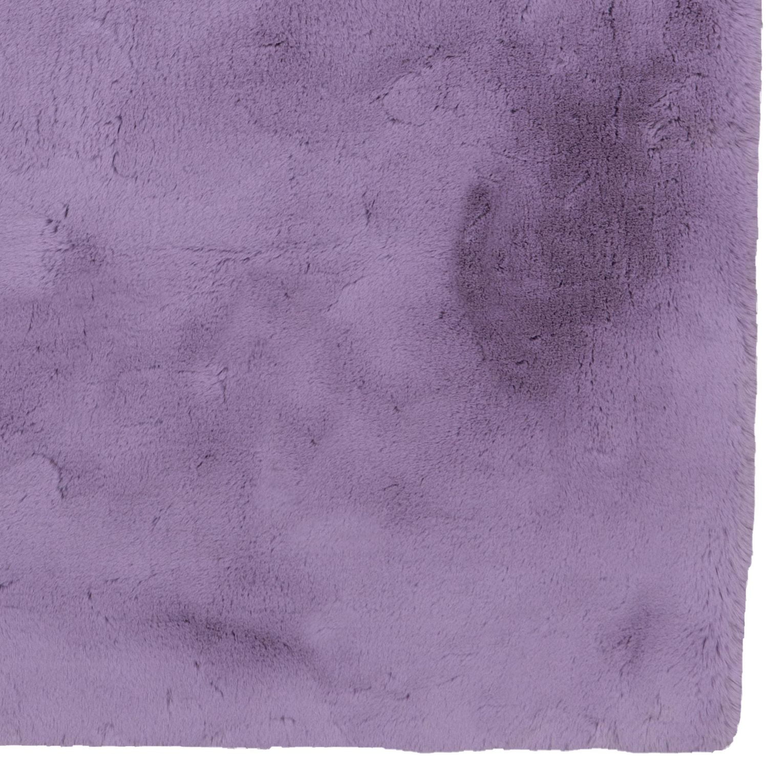 Maven Faux Rabbit Lavender 3 ft. x 5 ft. Accent Rug