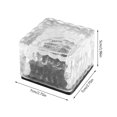 thumbnail image 2 of Outdoor Solar Lights Patio Decoration Ice Tile Lights Floor Tile Square Buried Lights Colorful Garden Lights Unique Ice Tile Design Energy - Efficient Solar Power Colorful Options Sturdy, 2 of 3