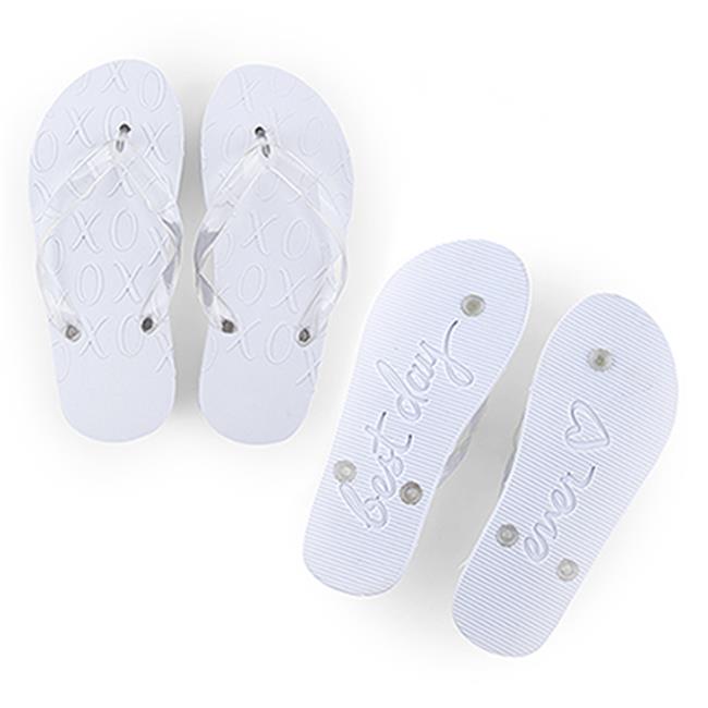 Wedding Star 4474-08 Sandales de Plage Blanches Xo Embossées, Petites