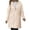 Beige, variant on LOVZFMLL Jackets for Women Ladies' Trendy Solid Color Zipper Hooded Loose Medium Long Plush Jacket
