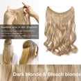 thumbnail image 2 of 20” Invisible Wire Hair Extensions Miracle Secret Fish Line Hairpieces Silky Straight Synthetic hair, 2 of 4